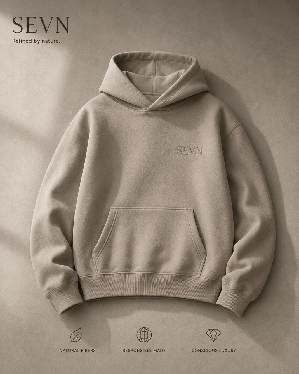 Premium oversized hoodie with a luxury streetwear feel.
