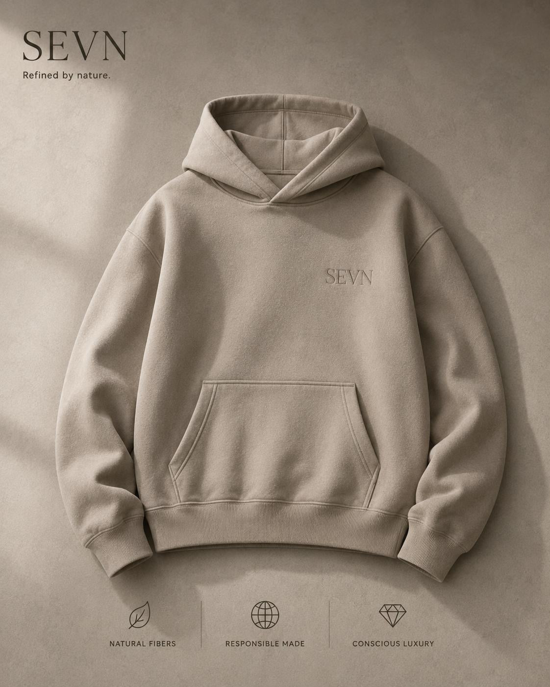 Premium oversized hoodie with a luxury streetwear feel.